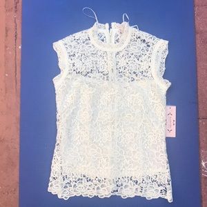 White Sleeveless w/ Zipper Back